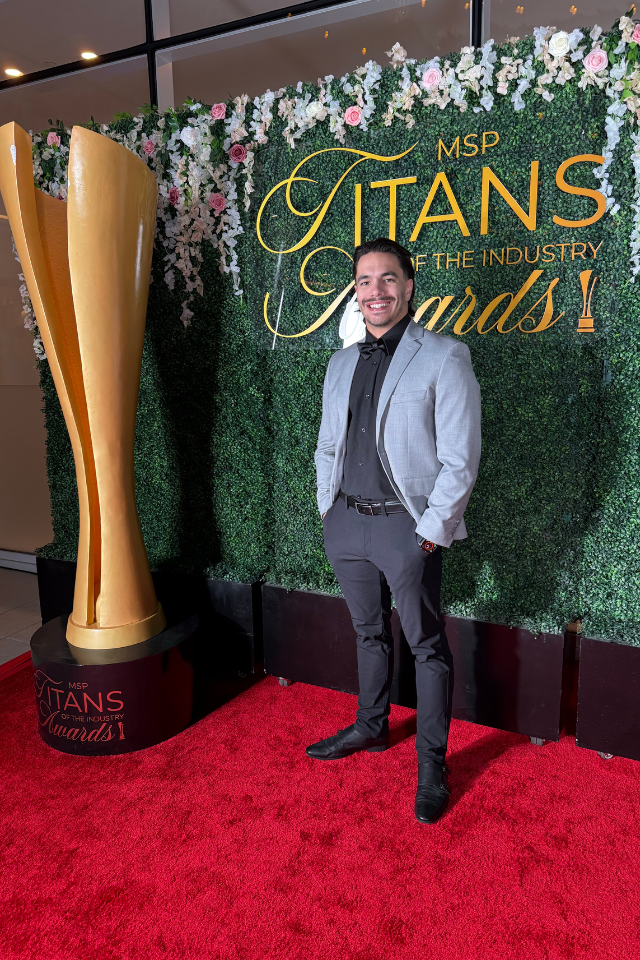Steve Lettery at Titans award
