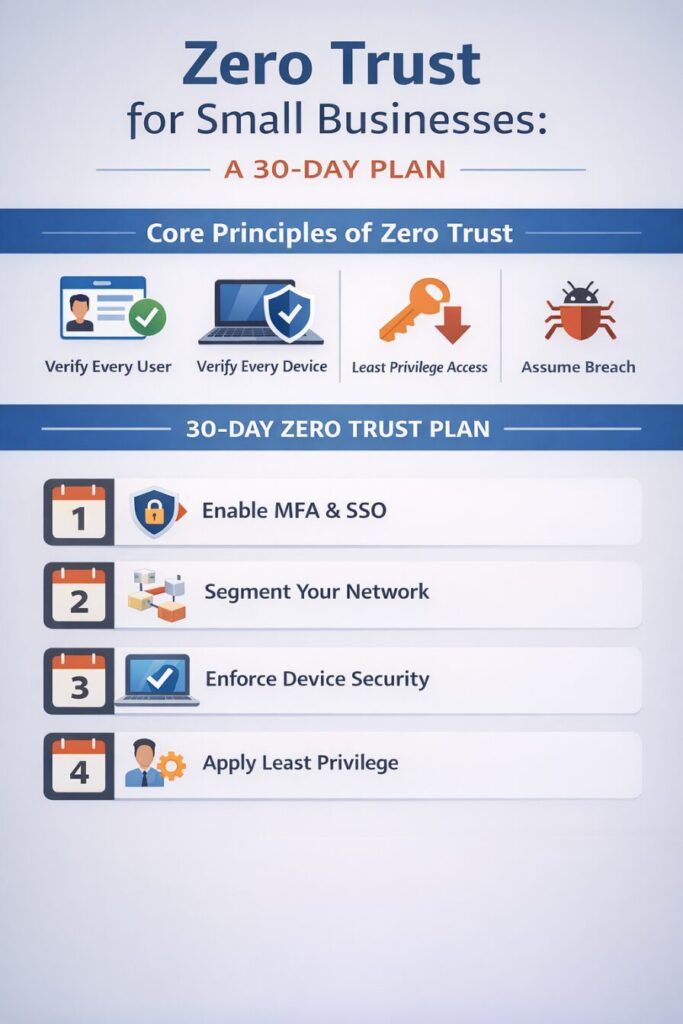 zero trust for smbs 30-day week by week checklist