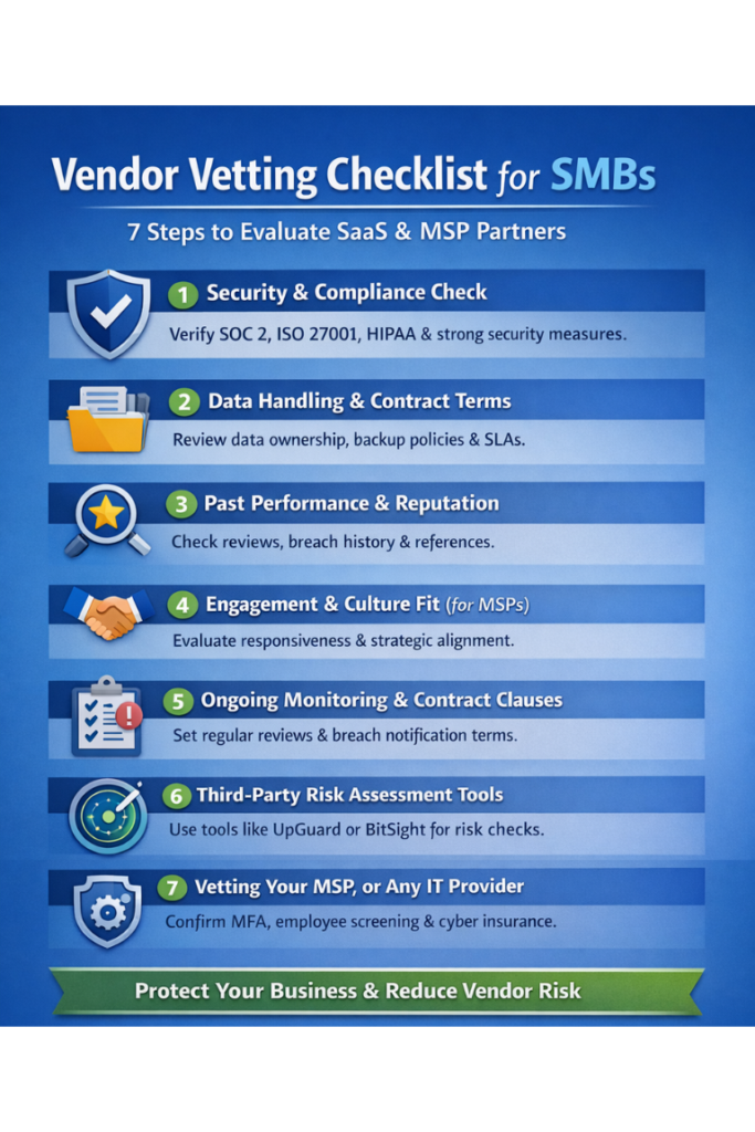7 Easy Steps Vet MSP Partners and Evaluate SaaS Providers
